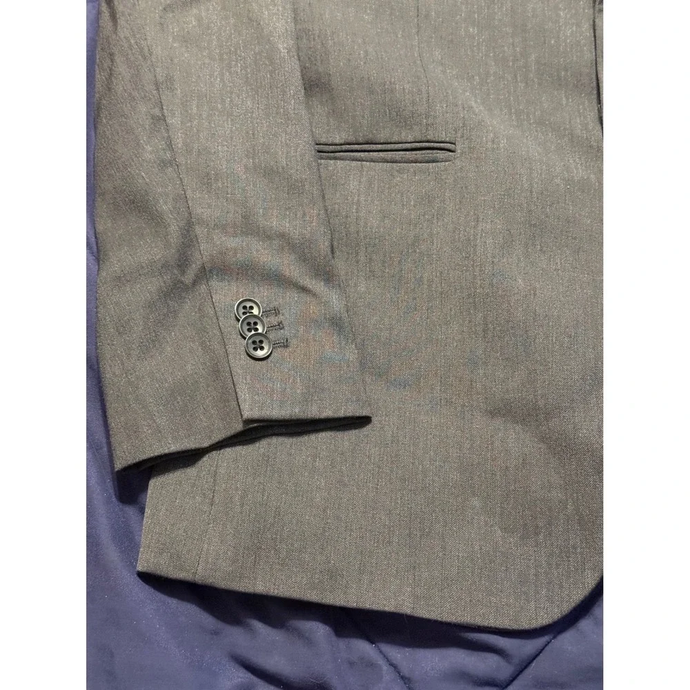 Banana Republic Mens 42R Grey Tailored Fit Italian Wool Blazer Cerruti Fabric